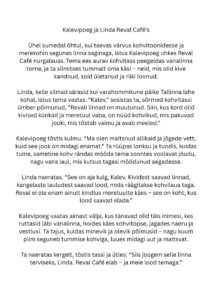 Reval Café loomekonkursi tööd 2025