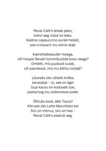 Reval Café loomekonkursi tööd 2025