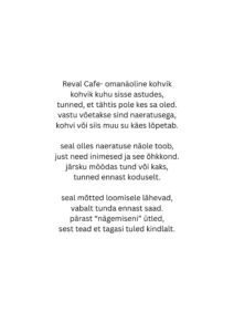Reval Café loomekonkursi tööd 2025
