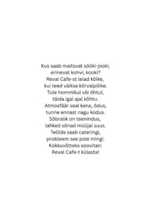 Reval Café loomekonkursi tööd 2025